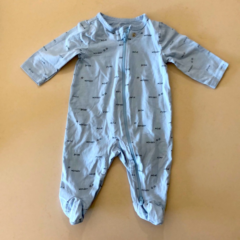 Carters Just For You Two Way Zip Footed Sleeper Size 3 Months